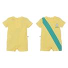 Macaquinho Bebê Menino Brasil Amarelo Copa Suedine Upi Uli - Macaquinho Bebê Menino Brasil Amarelo Copa Suedine Upi Uli -