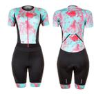 Macaquinho Ciclismo Feminino Mtb Speed Leaf Mauro Ribeiro