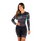 Macaquinho Ciclismo Genes Poliéster e Elastano Cabani Estampado Feminino