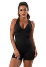 Macaquinho Curto Bojo Feminino Moda Fitness Roupa Para Academia Suplex Liso