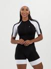 Macaquinho De Ciclismo Feminino - Forro GEL - Impulse Branco Black Savancini (5471)