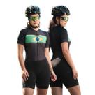 Macaquinho de Ciclismo Feminino Manga Curta Brasil Points Forro Espuma Barrinha Dupla Proteção Uv Respirável