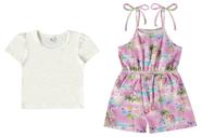 Macaquinho estampado com blusa 14182 Macaquinho estampado com blusa 14182
