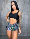 Macaquinho Fitness Decotado C/ Bojo