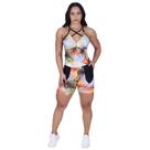 Macaquinho Fitness Feminino Meia Coxa Bolso Costa Cavada Bojo UV50+ Orbis Macaquinho Fitness Feminino Meia Coxa Bolso Costa Cavada Bojo UV50+ Orbis