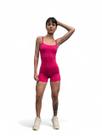 Macaquinho Fitness Meia Coxa Feminino Alcinha Compressão Academia Treino Moda Exercícios Fitness