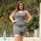 Macaquinho Fitness Plus Size Mescla com Saia Tapa Bumbum Macaquinho Fitness Plus Size Mescla com Saia Tapa Bumbum