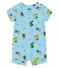 Macaquinho Infantil Bichos Trick Nick Azul - Trick Nick Baby Macaquinho Infantil Bichos Trick Nick Azul - Trick Nick Baby