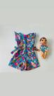 Macaquinho Infantil Menina com roupa da boneca Macaquinho Infantil Menina com roupa da boneca