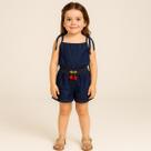Macaquinho Jeans Feminino Moda Infantil Look Blogueirinha Jardineira Shorts Menina