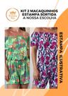 Macaquinho Macacão Moda Casual Malha Fria Liganete Estampados Kits:2 Peças Estampas Sortidas Macaquinho Macacão Moda Casual Malha Fria Liganete Estampados Kits:2 Peças Estampas Sortidas