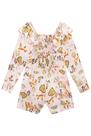 Macaquinho ML em Malha Viscose Estampado Floresta Flora - By Infanti Macaquinho ML em Malha Viscose Estampado Floresta Flora - By Infanti