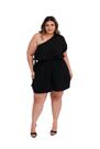 Macaquinho Plus Size Feminino Ombro Único -
