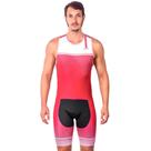 Macaquinho sem mangas triathlon elite marsala proteção uv 50+ kauna