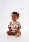 Macaquinho Unissex para Bebê em Suedine Comfy Up Baby