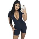 Macaquinho Virgínia Feminino Premium Moda Gringa Com Zíper Academia Fitness