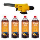 Maçarico Portátil Automatico Controle Gourmet 4 Cartucho Gas
