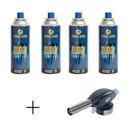 Maçarico portátil Lotus c/ Kit Refil Gás Butano Buddy c/ 4un