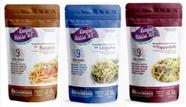 Macarrão Konjac Massas Tipo Bucatini,Linguine,Pappardelle de 270g Kit 03 unidades