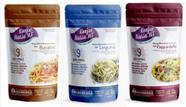 Macarrão Konjac Massas Tipo Bucatini,Linguine,Pappardelle de 270g-Kit 03 unidades