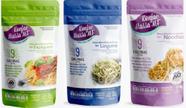 Macarrão Konjac Massas Tipo Espaguete,Linguine,Noodles de 270g-Kit 03 unidades