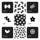 Macarrão para bebês, cartões de alto contraste, brinquedos sensoriais, atividade de aprendizagem, grandes cartões flash em preto e branco, recém-nascido, Tummy Time Play, 0 meses, Infant Essentials, Curious Baby Activity, conjunto de presentes