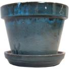 Maceta Border Concepts 11951 con Plato 21 cm Azul Maceta Border Concepts 11951 con Plato 21 cm Azul