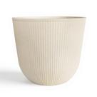 Maceta redonda grande Worth Garden 44.5 cm x 39.5 cm Beige