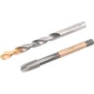 Macho Máquina Ponta Helicoidal Dormer 12 Mm Com Broca Tin A002 10,3 Mm Para Rosca M 1,75 Mm Macho Máquina Ponta Helicoidal Dormer 12 Mm Com Broca Tin A002 10,3 Mm Para Rosca M 1,75 Mm