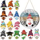 Madeira intercambiável Gnome Decor Qunclay com ímã e chapéus Madeira intercambiável Gnome Decor Qunclay com ímã e chapéus