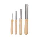 Madeira maciça Circular Hole Cutters, Clay escultura escultura escultura, 4 pcs ferramentas