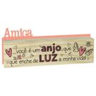 Madeirinha Dupla Amiga...você É Um Anjo...7x19 P18861 Cor Verm