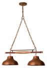 Madelustre Pendente Estancia Trilho 2lamp E27 Envelh 441 Madelustre Pendente Estancia Trilho 2lamp E27 Envelh 441