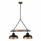 Madelustre Pendente Trilho Brooklyn 2lamp E27 Pt/cob 2857pc Madelustre Pendente Trilho Brooklyn 2lamp E27 Pt/cob 2857pc