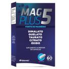 Mag Plus 5 60 Capsulas 550mg Magnésio Herbamed