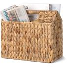 Magazine Basket StorageWorks Tecido à Mão Rattan Water Hyacinth