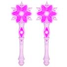 Magic Toy KingGlee Light Up Frozen Snowflake Wands, 2 unidades rosa