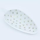 Magical De Ceramica Raso Adorno com Detalhes Dourado Home