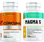 Magma 5 120 capsulas Curcu ma a çafrão 120 capsulas kit 2 frascos