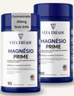 Magnésio 350mg concentrado Bisglicinato, Dimalato E Citrato 180 Cápsulas Kit 2x
