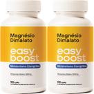 Magnésio Dimalato 100% Easy Boost 1500mg 180caps Kit 2x