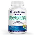 Magnésio Glicinato 400 mg Vitality Span 120 Cápsulas Veganas Magnésio Glicinato 400 mg Vitality Span 120 Cápsulas Veganas