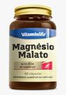 Magnésio Malato Vitaminlife Alta Concentração 260mg 60 Cápsulas