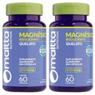 Magnésio Quelato 60caps 550mg Maltta Nutrition Kit 2 Frascos