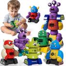 Magnet Robot Toys MSKOLER para crianças de 3 a 5 anos com caixa de armazenamento