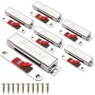 Magnetic Door Catch Mousike 1,76 kg em aço inoxidável, pacote com 6