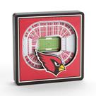 Magnets YouTheFan NFL Arizona Cardinals 3D Stadium View