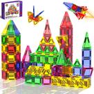Magneverse 100 Peças Mini Blocos Magnéticos - Blocos Magnéticos de Viagem, Brinquedo Magnético Micro para Crianças a partir de 3 anos, Kit Educacional STEM de Construção, Presente de Natal e Aniversário para Meninos e Meninas