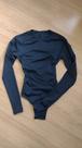 Maiô Adulto Cavado Manga Longa Lycra UV50+ Preto Tamanho:MCor:Preto