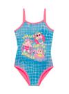 Maiô Alcinha Pingo de Alegria PG9 Infantil Estampado Proteção Solar UV50+ Poliéster T. 04/10